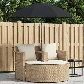 Vidaxl tuinbankstel 8 st poly rattan beige en crème wit