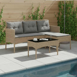 Vidaxl tuinbankenset 2 st poly rattan