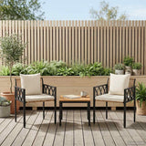 Vidaxl tuinmeubelset 3 st bruin en crème wit poly rattan