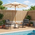 Vidaxl tuinmeubelset 3 st 2-zits donkergrijs poly rattan