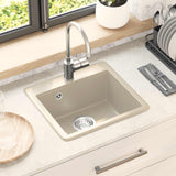 Vidaxl wasbak 80% kwarts en 20% hars 470 x 440 mm beige