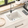 Vidaxl wasbak 80% kwarts en 20% hars 470 x 440 mm wit