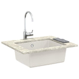 Vidaxl wasbak 80% kwarts en 20% hars 530 x 460 mm wit