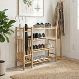 Vidaxl schoenenrek 88 x 27 x 80 cm bamboe naturel
