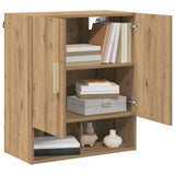 Vidaxl wandkast 60 x 31 x 70 cm bewerkt hout ambachtelijk eiken