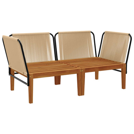 Vidaxl 2 st massief acaciahout touw naturel