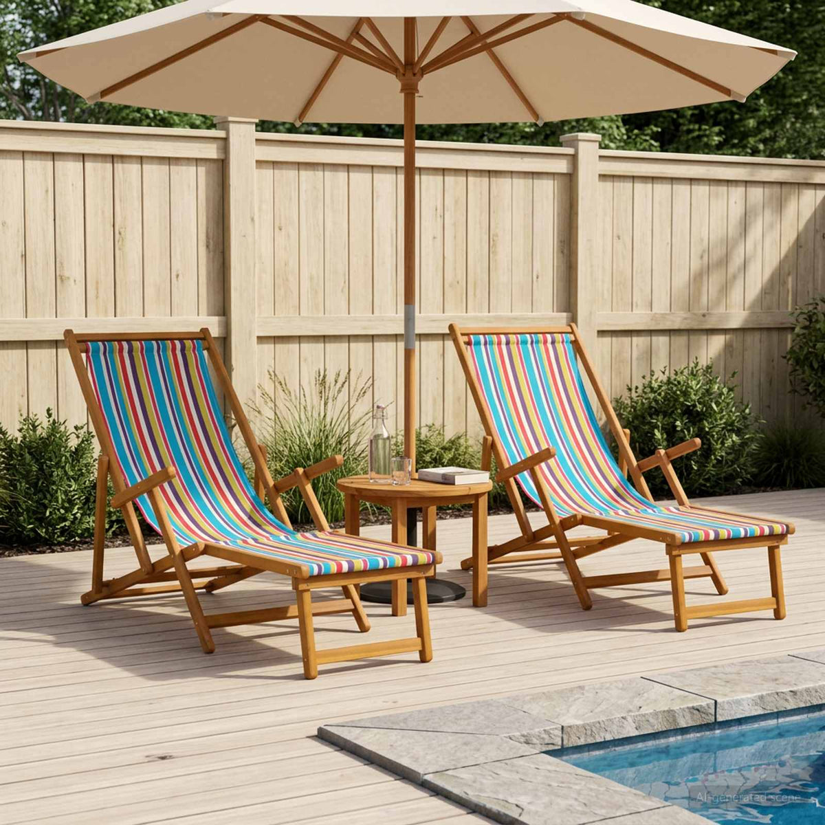 Vidaxl opvouwbare zonnebed 2 pcs 3 positie massief eucalyptus hout