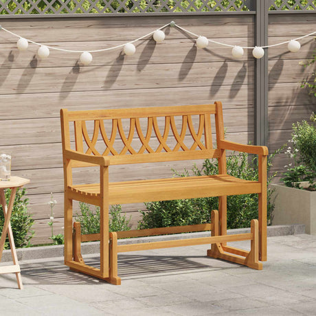 Vidaxl tuin glider bank naturel 110 x 59 x 97 cm massief acaciahout