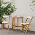 Vidaxl bistrostoelen voor buiten 2 st crèmewit