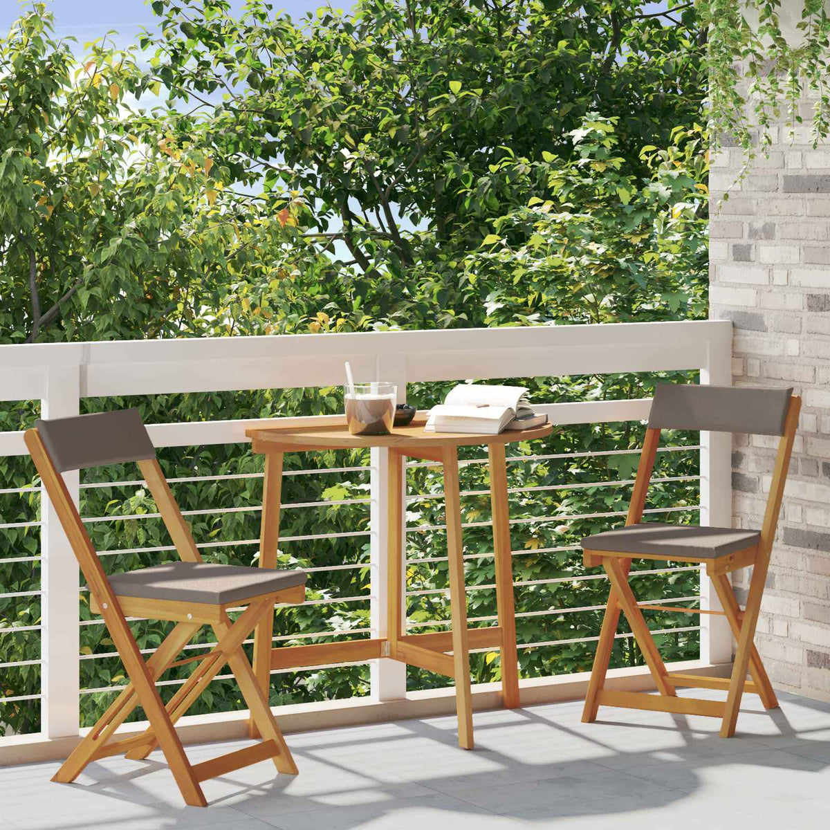Vidaxl bistrostoelen voor buiten 2 st donkergrijs massief acaciahout