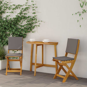 Vidaxl bistrostoelen voor buiten 2 st donkergrijs massief acaciahout