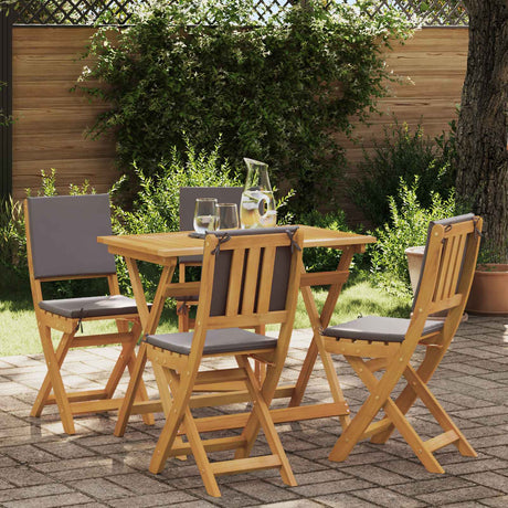 Vidaxl bistrostoelen voor buiten 4 st donkergrijs massief acaciahout