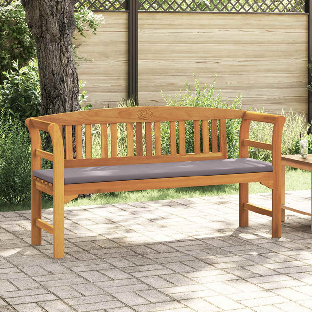 Vidaxl rozenbank 157 x 46 x 82,5 cm massief acaciahout crèmewit