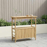 Vidaxl buiten bartafel naturel 110 x 50 x 105 cm bamboe