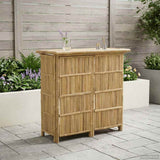 Vidaxl buiten bartafel naturel 115 x 55 x 105 cm bamboe