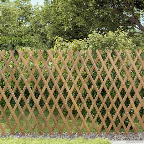 Vidaxl uitvouwbare trellis fence 2 st 100 x 105 cm bamboe licht bruin