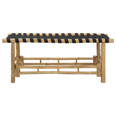 Vidaxl tuinbank 110 x 38 x 40 cm bamboe naturel rechthoekig
