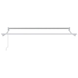 Vidaxl handmatig uitschuifbaar zonnescherm wit 3,5 x 2 m aluminium