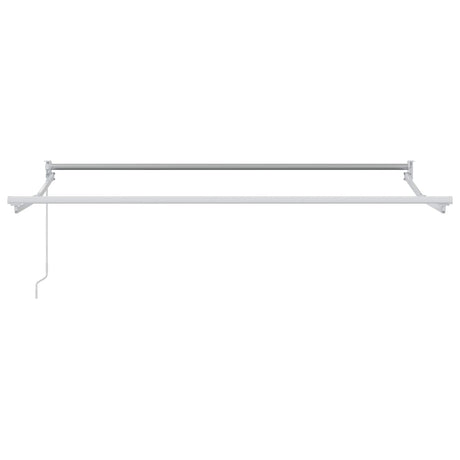 Vidaxl handmatig uitschuifbaar zonnescherm wit 3,5 x 2 m aluminium