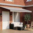 Vidaxl elektrisch uitschuifbaar zonnescherm frame antraciet 4 x 2 m