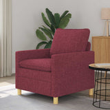 Vidaxl bank wijnrood 76 x 81 x 87,5 cm stof