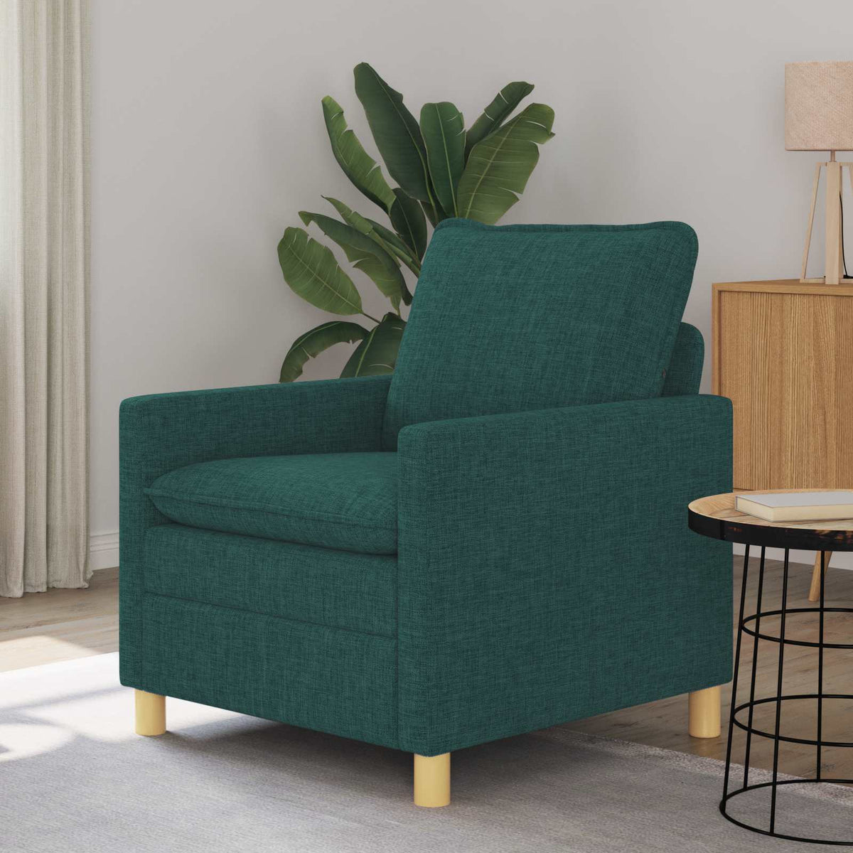 Vidaxl bank donkergroen 76 x 81 x 87,5 cm stof
