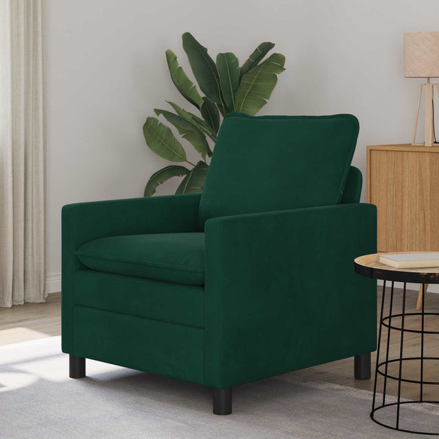 Vidaxl bank donkergroen 76 x 81 x 87,5 cm fluweel