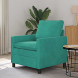 Vidaxl bank turquoise 76 x 81 x 87,5 cm fluweel
