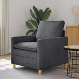 Vidaxl bank donkergrijs 76 x 81 x 87,5 cm polyester
