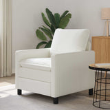 Vidaxl bank crèmekleurig 76 x 81 x 87,5 cm polyester