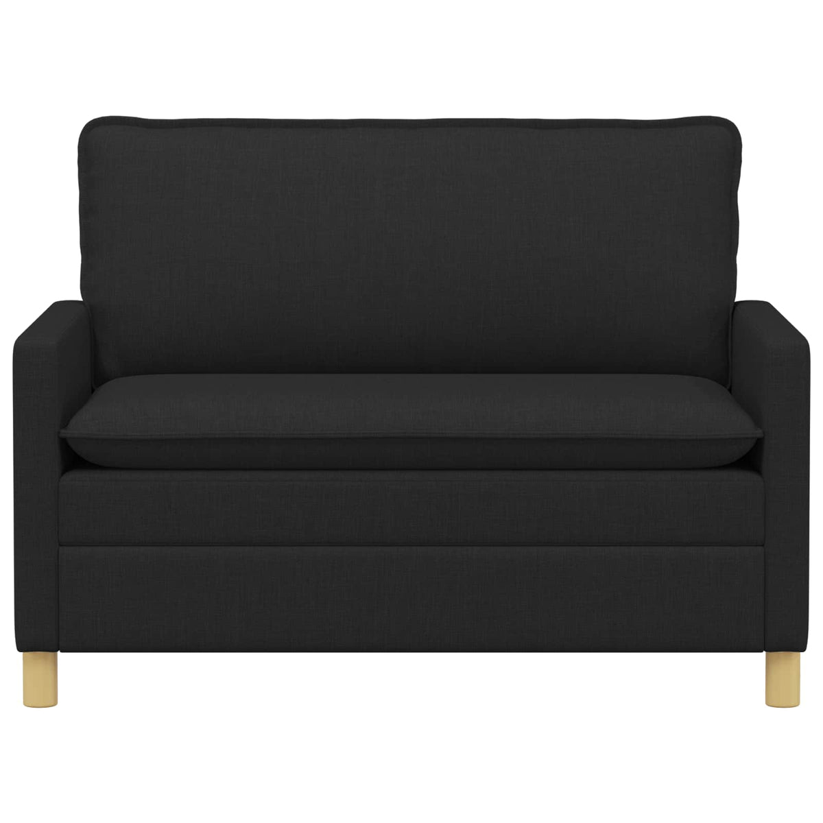 Vidaxl bank 2-zits zwart 126 x 81 x 87,5 cm stof