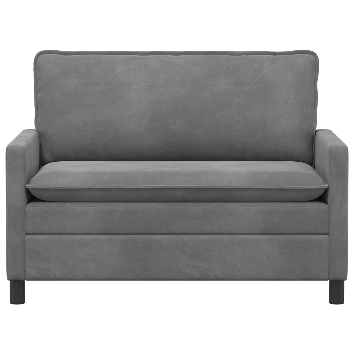 Vidaxl bank donkergrijs 126 x 81 x 87,5 cm fluweel