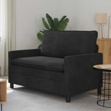 Vidaxl bank zwart 126 x 81 x 87,5 cm fluweel
