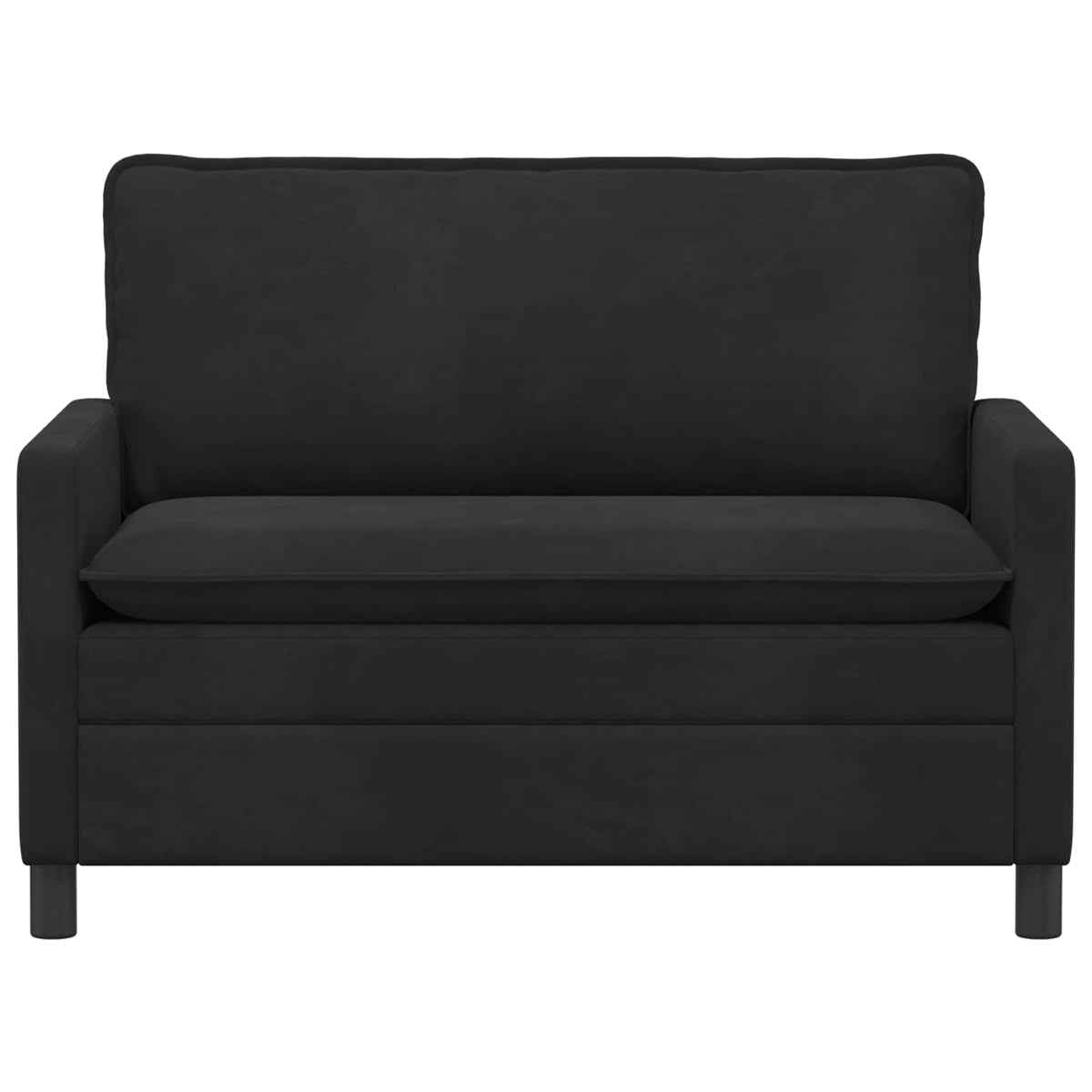 Vidaxl bank zwart 126 x 81 x 87,5 cm fluweel