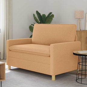 Vidaxl bank beige 126 x 81 x 87,5 cm stof
