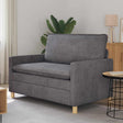 Vidaxl bank donkergrijs 126 x 81 x 87,5 cm polyester