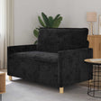 Vidaxl bank zwart 126 x 81 x 87,5 cm polyester
