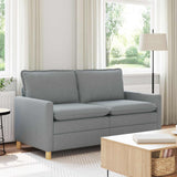 Vidaxl bank 2-zits lichtgrijs 156 x 81 x 87,5 cm stof