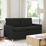 Vidaxl bank 2-zits zwart 156 x 81 x 87,5 cm stof