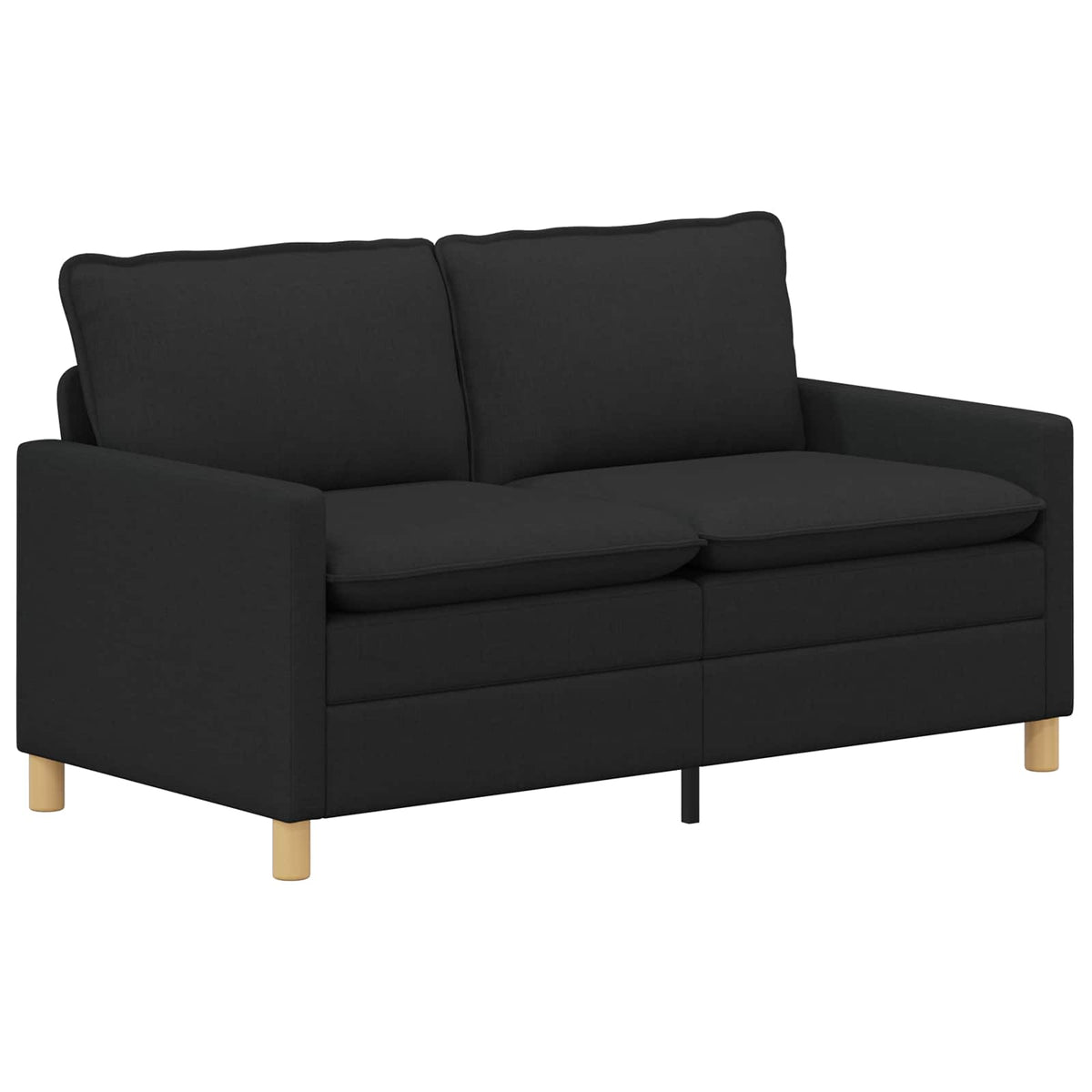Vidaxl bank 2-zits zwart 156 x 81 x 87,5 cm stof