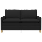 Vidaxl bank 2-zits zwart 156 x 81 x 87,5 cm stof