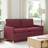 Vidaxl bank 2-zits wijnrood 156 x 81 x 87,5 cm stof
