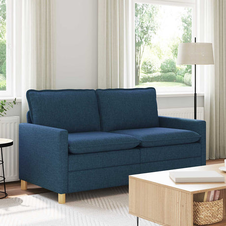 Vidaxl bank 2-zits blauw 156 x 81 x 87,5 cm stof