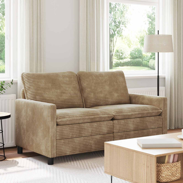 Vidaxl bank taupe 156 x 81 x 87,5 cm polyester