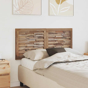 Vidaxl bed hoofdbord naturel massief teakhout