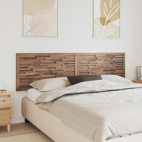 Vidaxl bed hoofdbord naturel massief teakhout