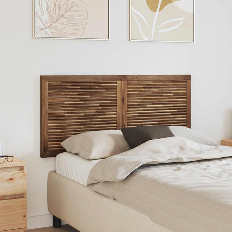 Vidaxl bed hoofdbord naturel massief teakhout