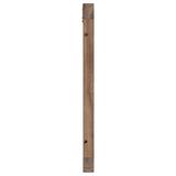 Vidaxl bed hoofdbord naturel massief teakhout