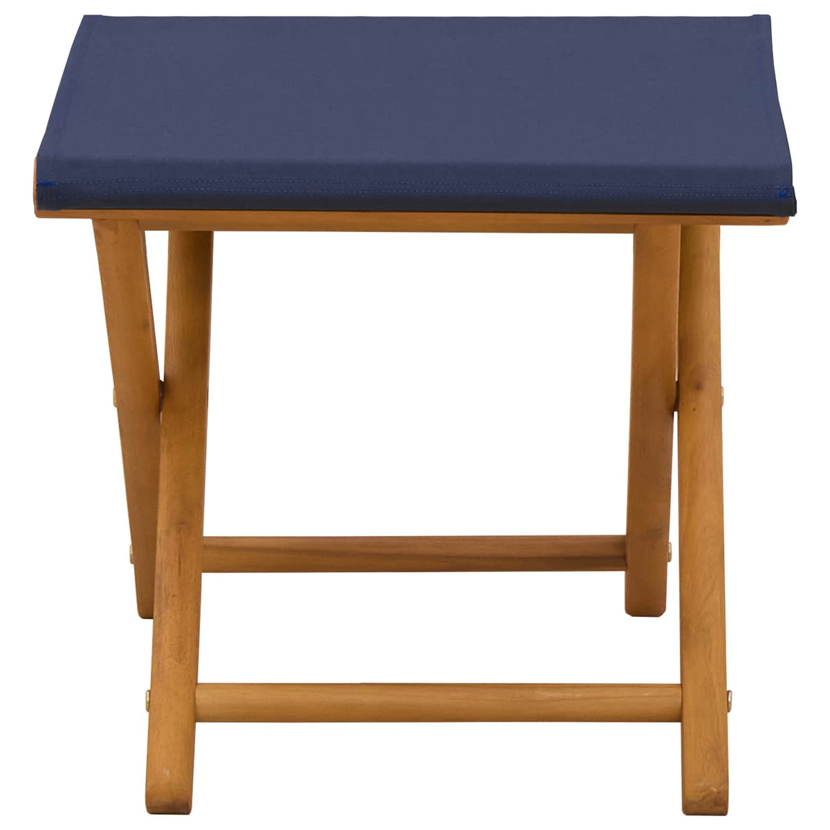 Vidaxl ligstoel 2 pcs massief eucalyptushout blauw