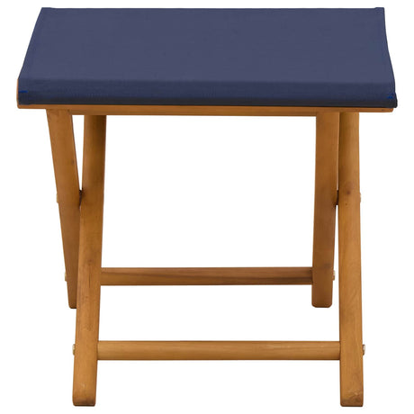 Vidaxl ligstoel 2 pcs massief eucalyptushout blauw